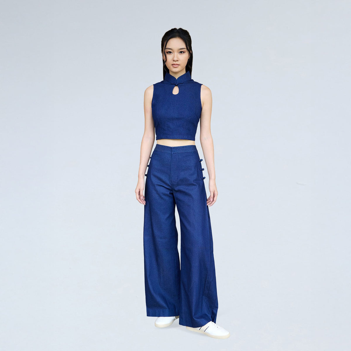 QIPOLOGY - Blue Denim Jeans, buy at DOORS NYC