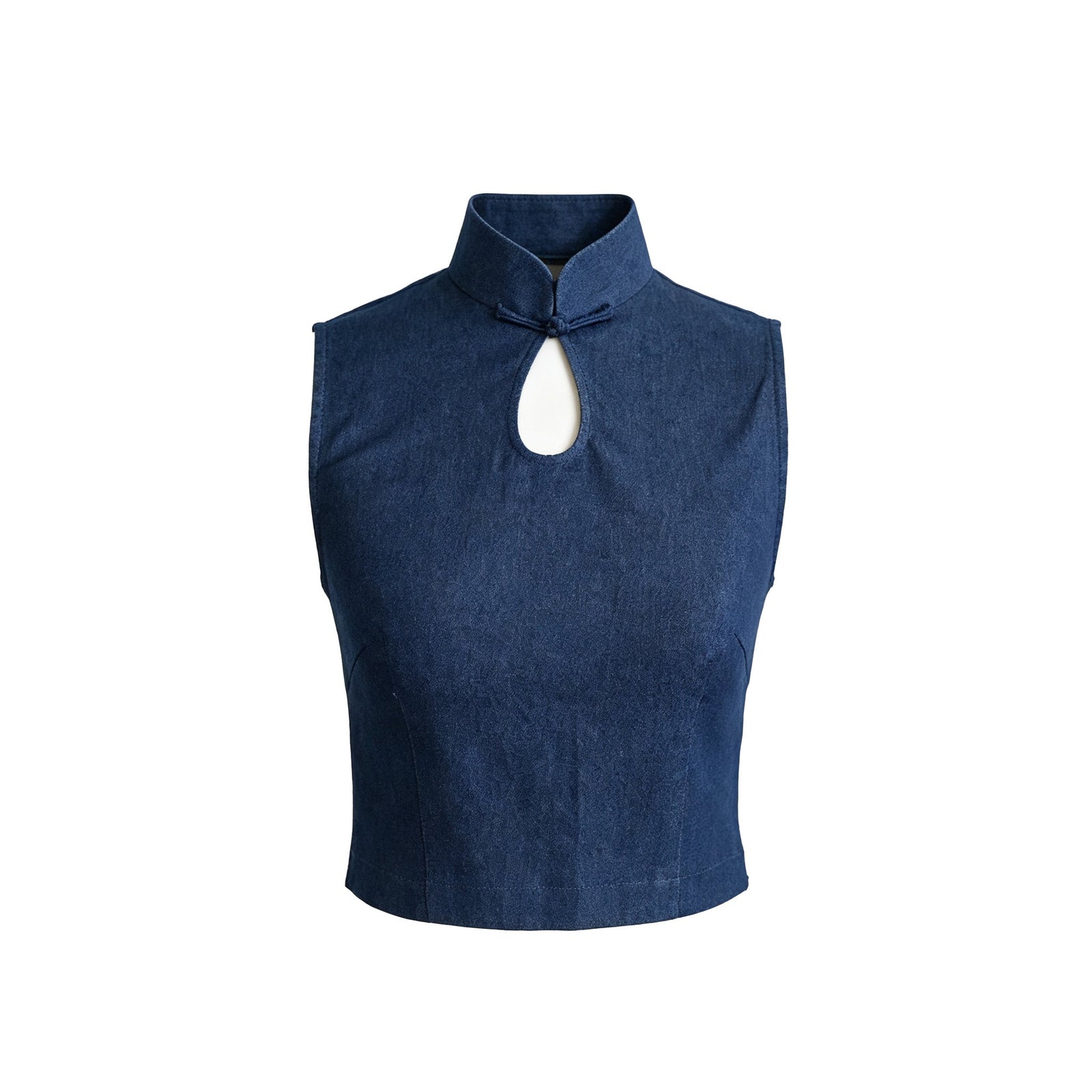 QIPOLOGY - Blue Keyhole Top, buy at DOORS NYC