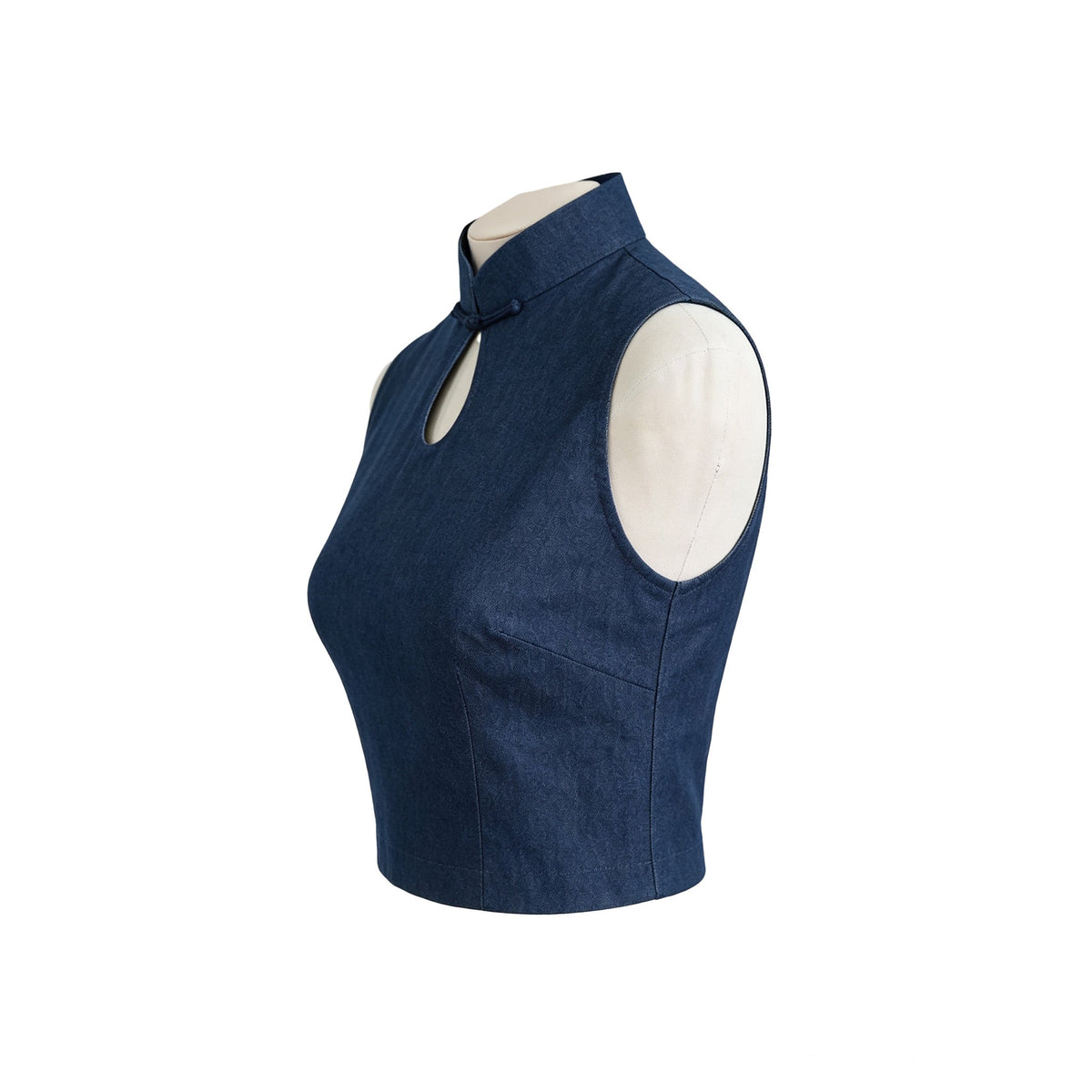 QIPOLOGY - Blue Keyhole Top, buy at DOORS NYC
