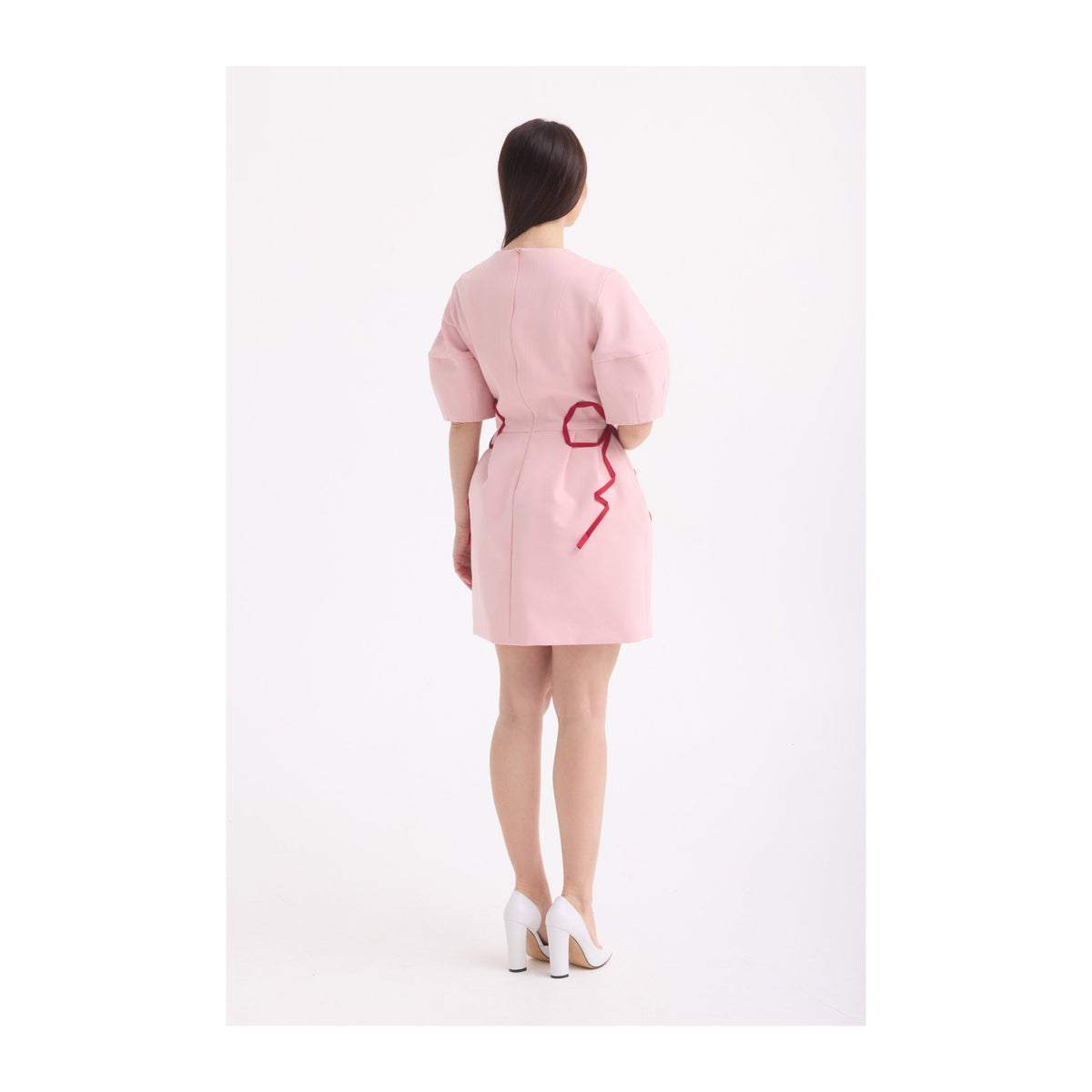 Blush Bow Mini Dress