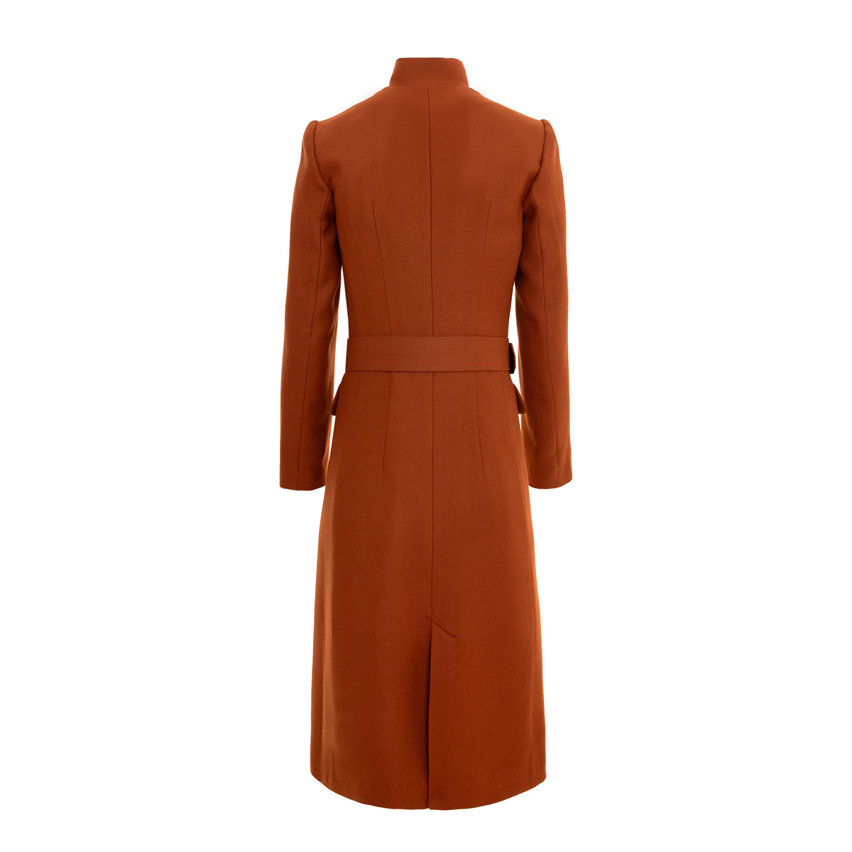 Brown coat on a white background