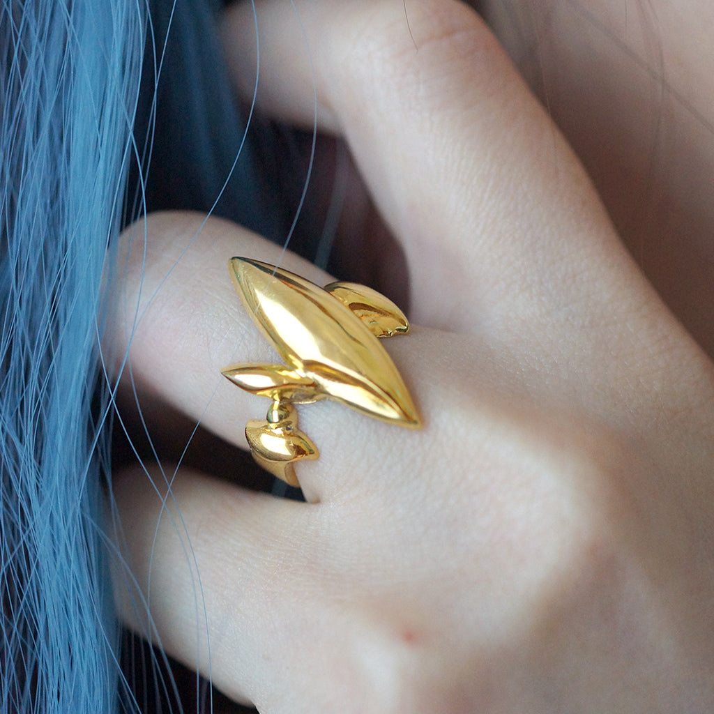 ZHUO - Chaos Ring Gold, buy at DOORS NYC