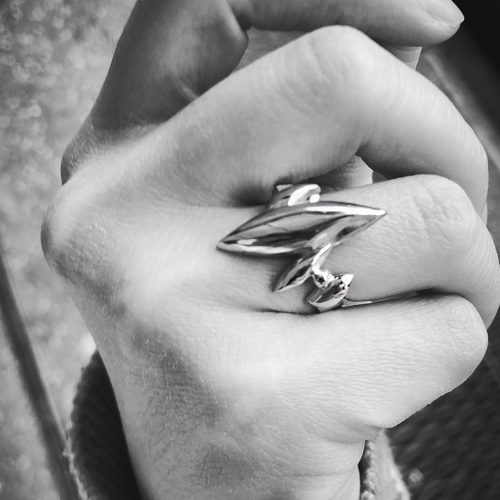 ZHUO - Chaos Ring Silver, buy at DOORS NYC