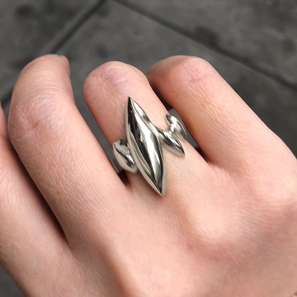 ZHUO - Chaos Ring Silver, buy at DOORS NYC