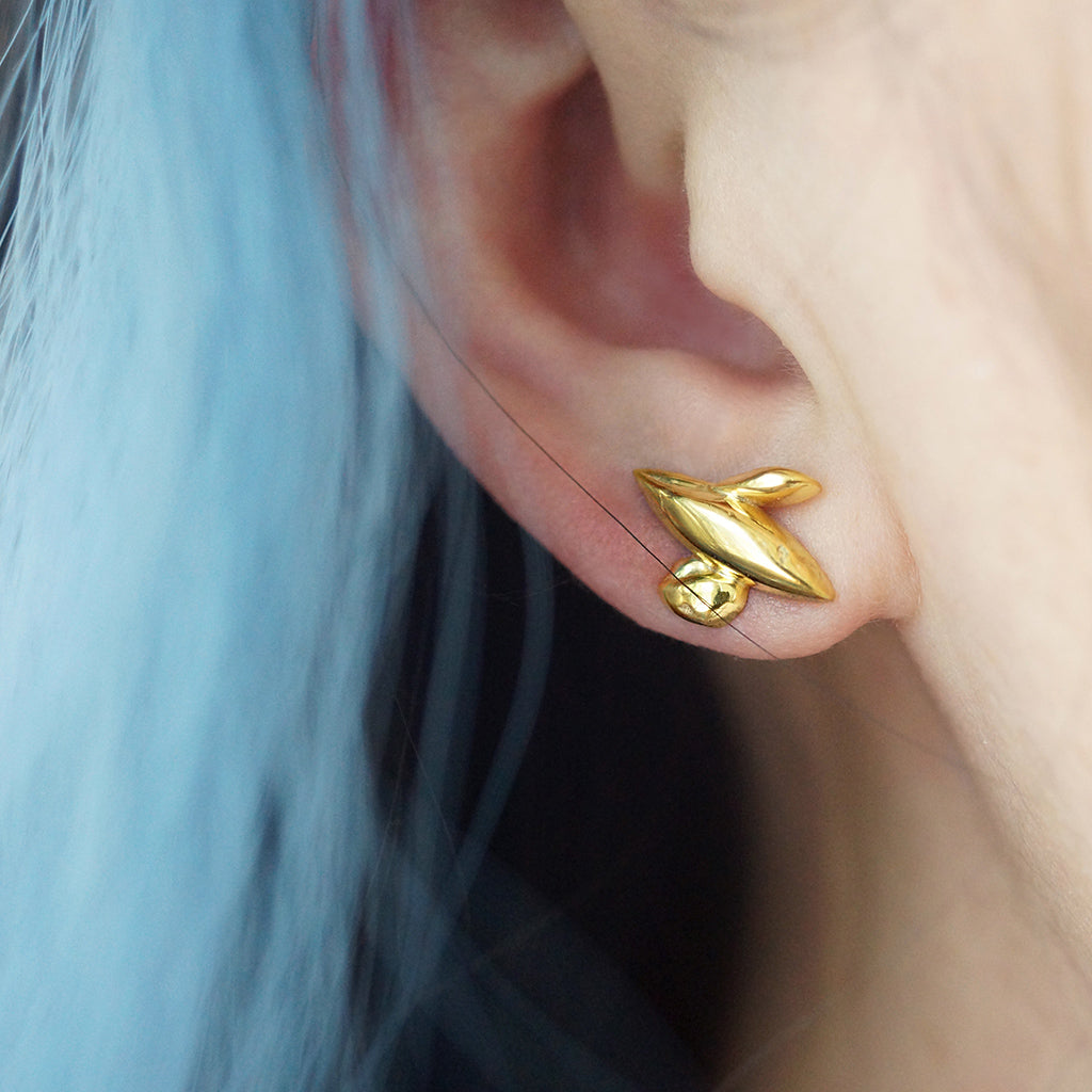 ZHUO - Chaos Studs Gold, buy at DOORS NYC