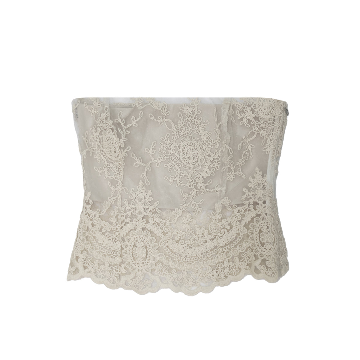 28NATELIER - Cream Laced Top, buy at DOORS NYC