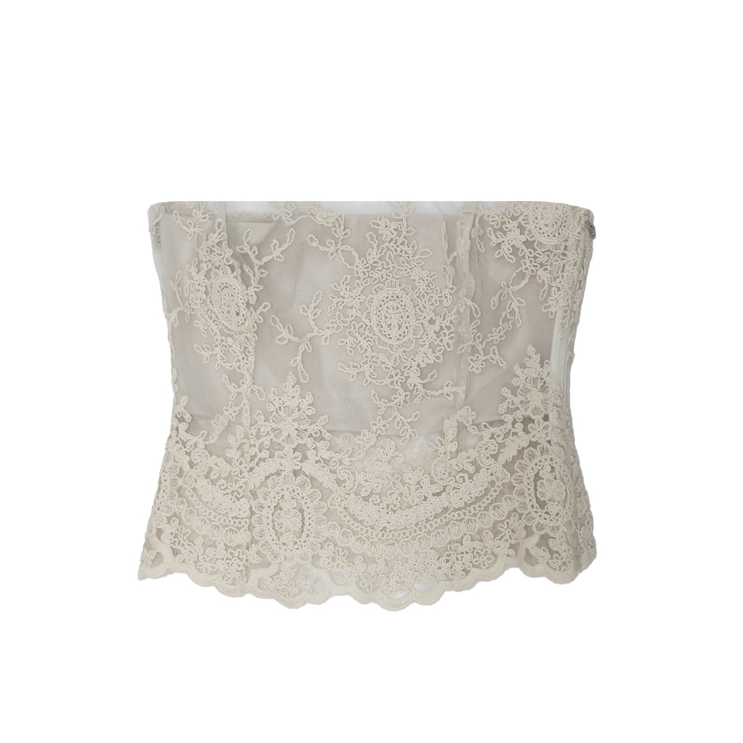 28NATELIER - Cream Laced Top, buy at DOORS NYC