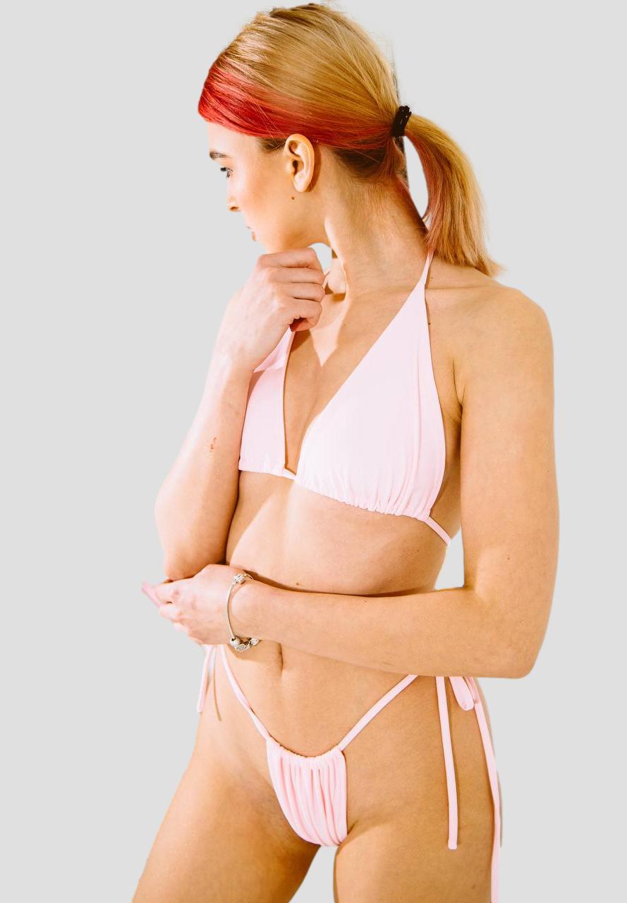 PALM SWM - California Bikini Top | Pink, buy at DOORS NYC
