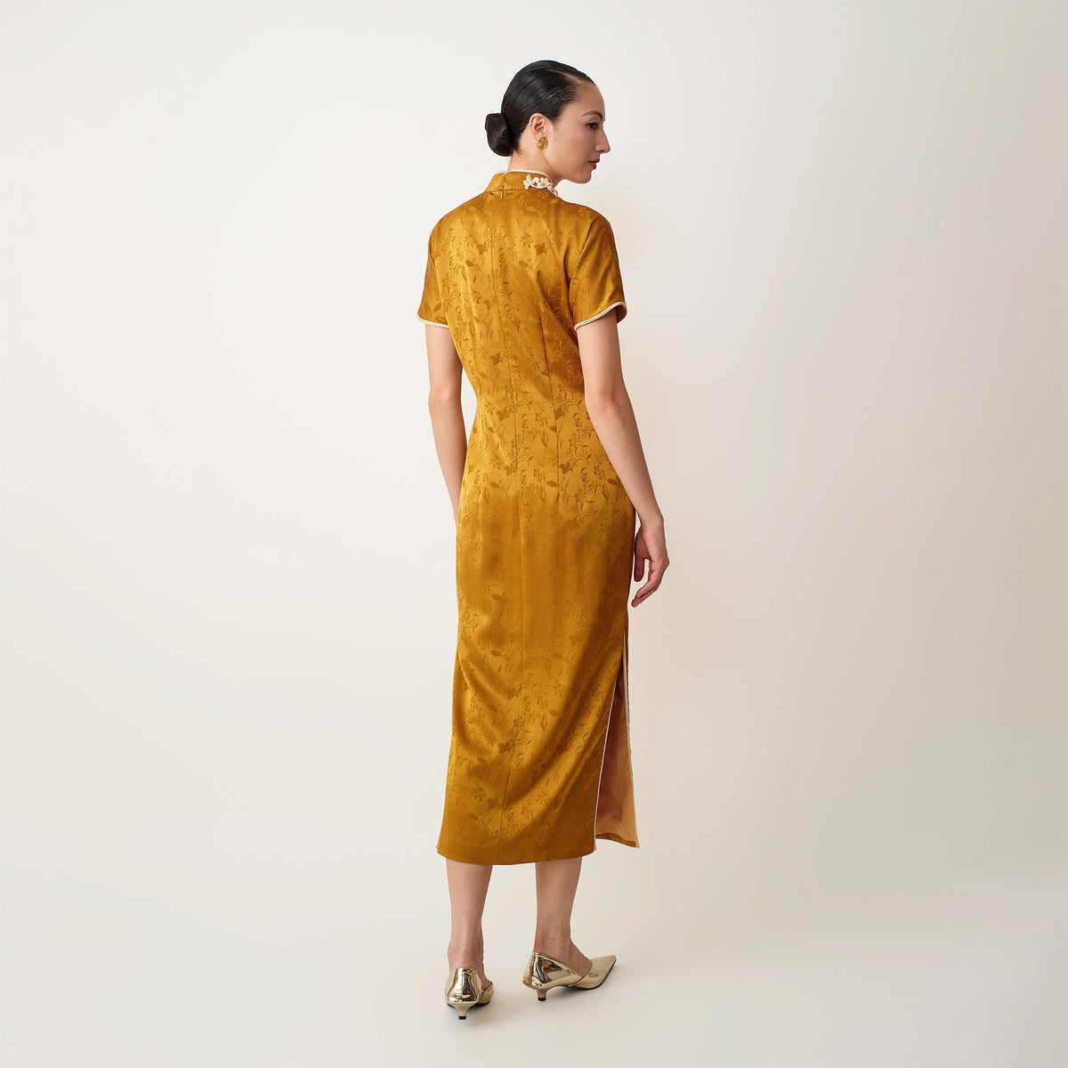 Caramel Loose Sleeve Qipao