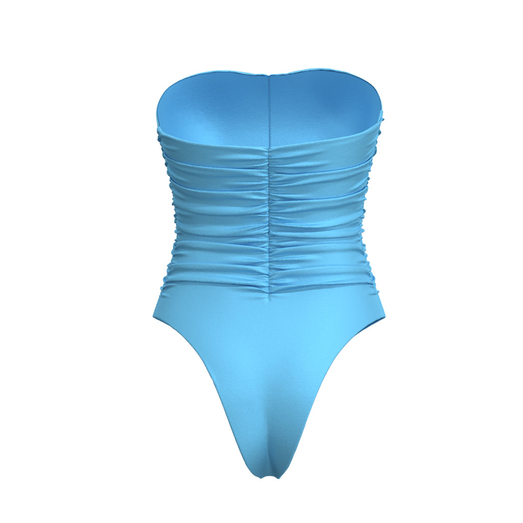 PALM SWM -Casablanca Swimsuit | Blue, buy at DOORS NYC