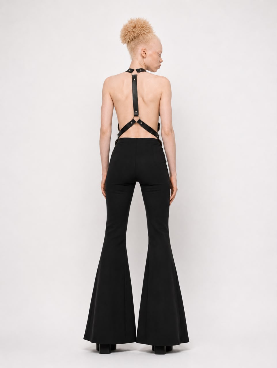 Model wearing Termeh Harness by SAHAR JABERIAN