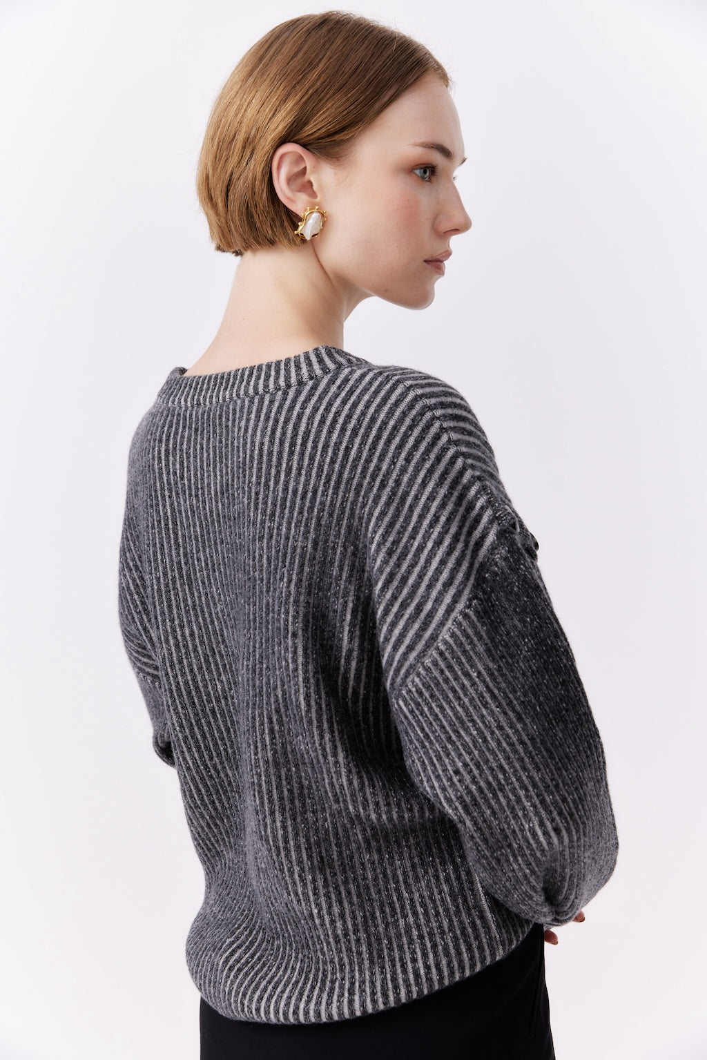 MNK ATELIER - Knit Top | Charcoal, buy at at DOORS NYC PR Showroom