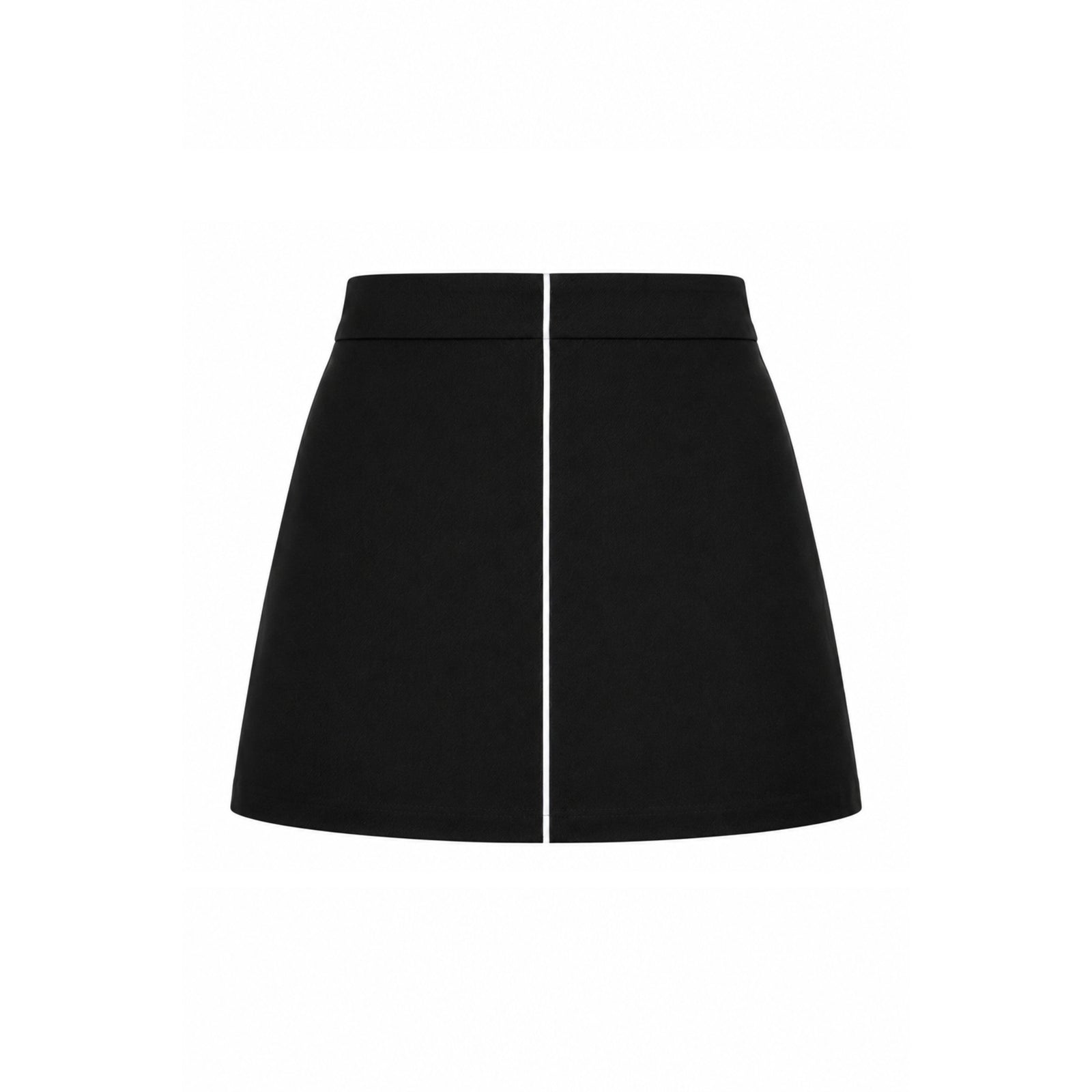 REFLECTIVE LINED SKIRT | Black