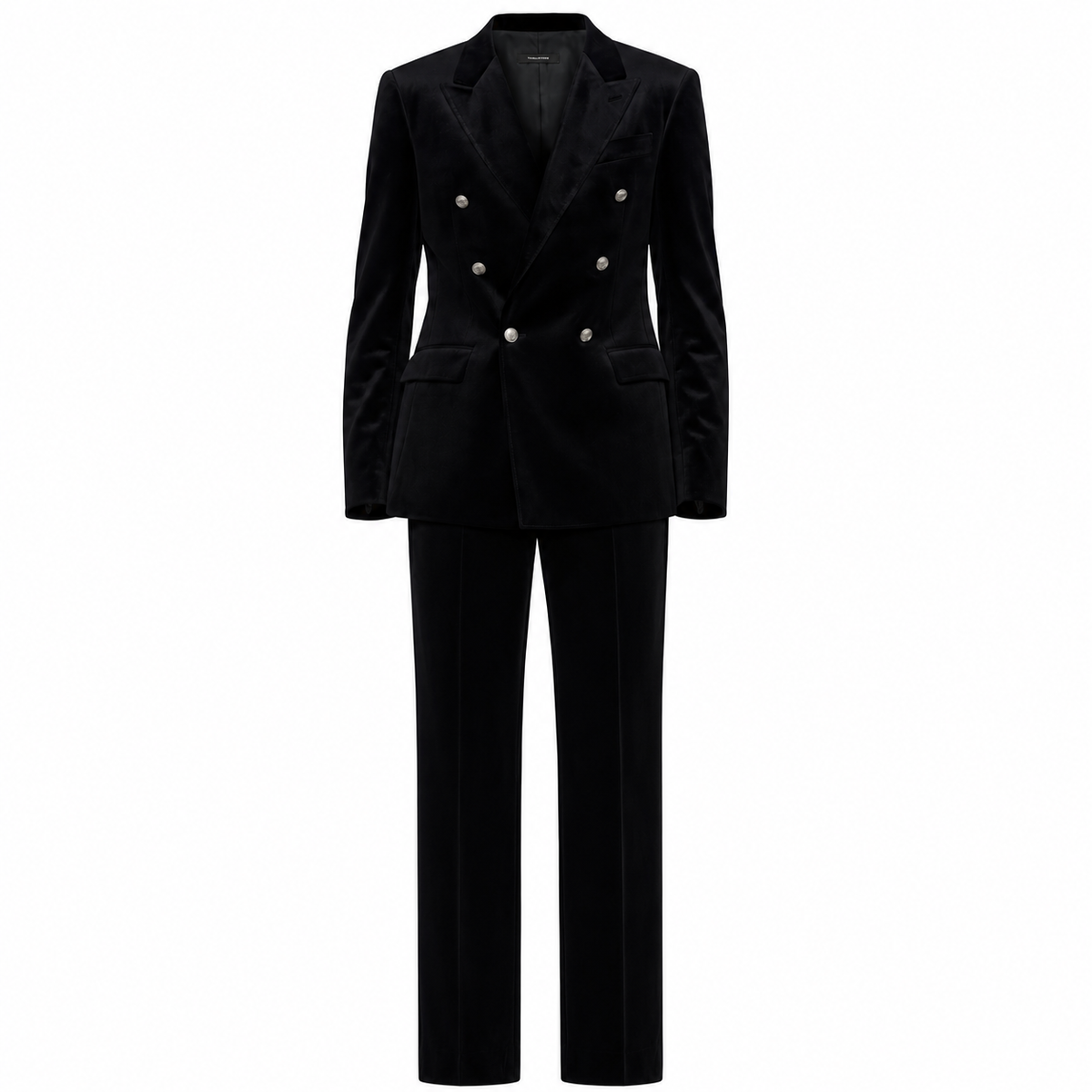 Black Velvet Double-Breasted Suit