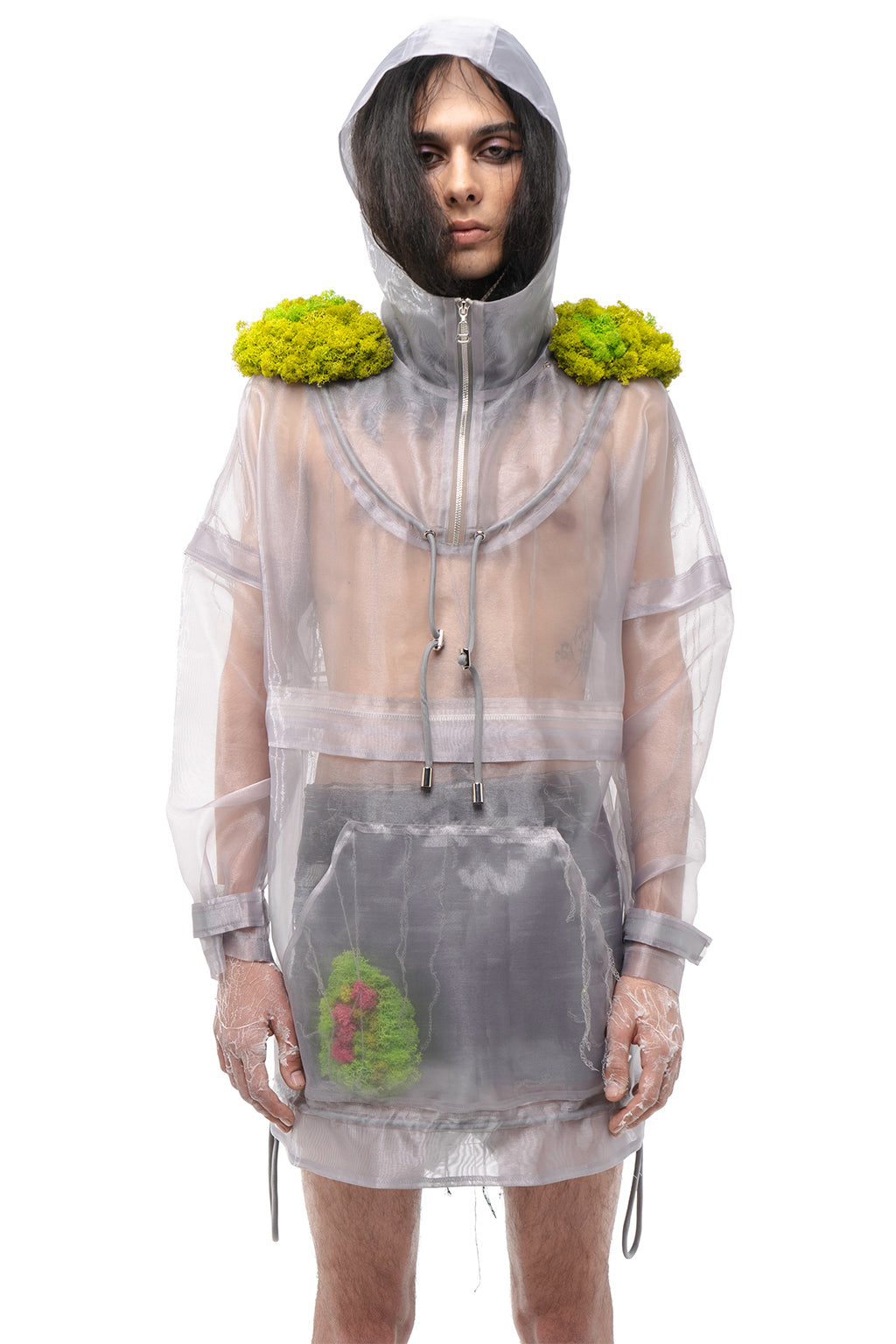 MASHAT -Convertible Silver Anorak, buy at doors. nyc