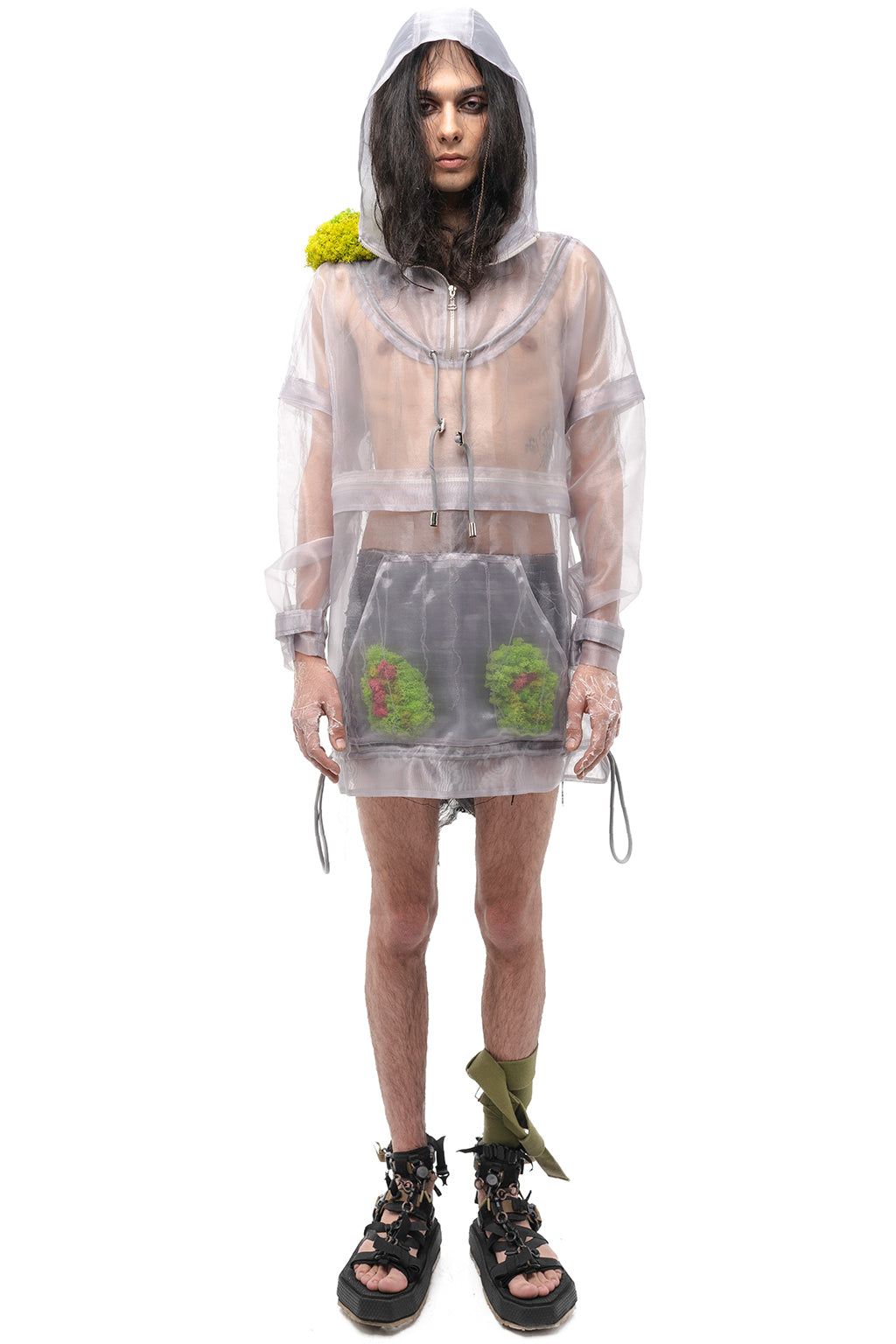 MASHAT -Convertible Silver Anorak, buy at doors. nyc