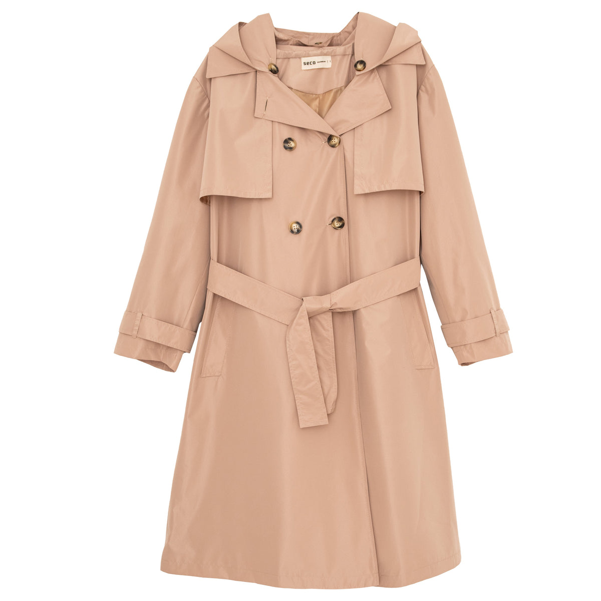 Beige Bronx Trench Coat