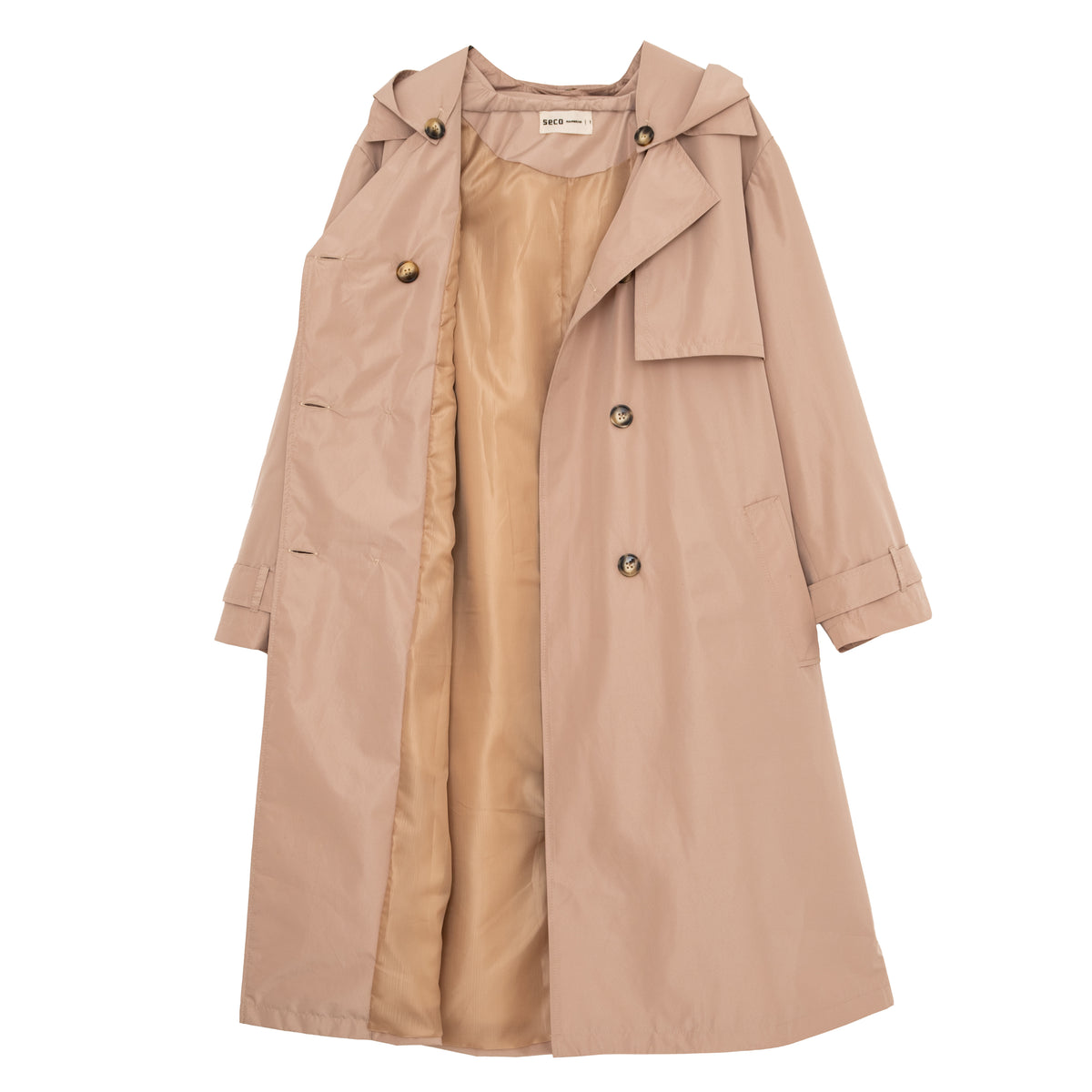 Beige Bronx Trench Coat