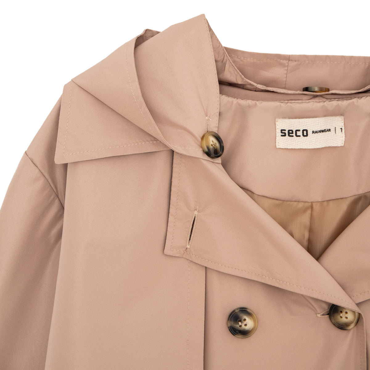 Beige Bronx Trench Coat