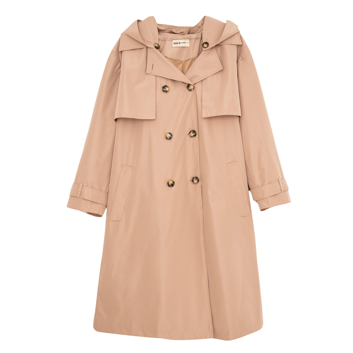 Beige Bronx Trench Coat