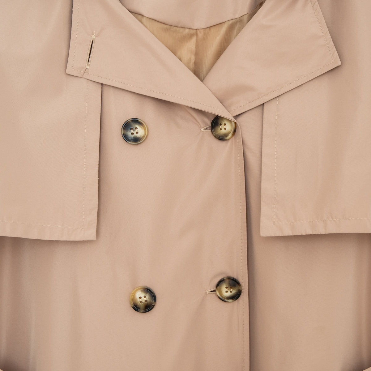 Beige Bronx Trench Coat