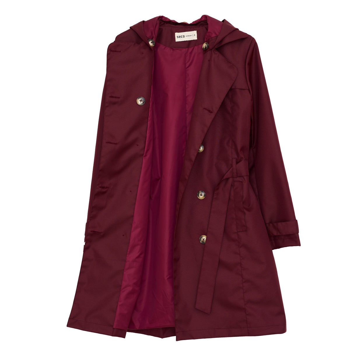 Purple Manhattan Trench Coat