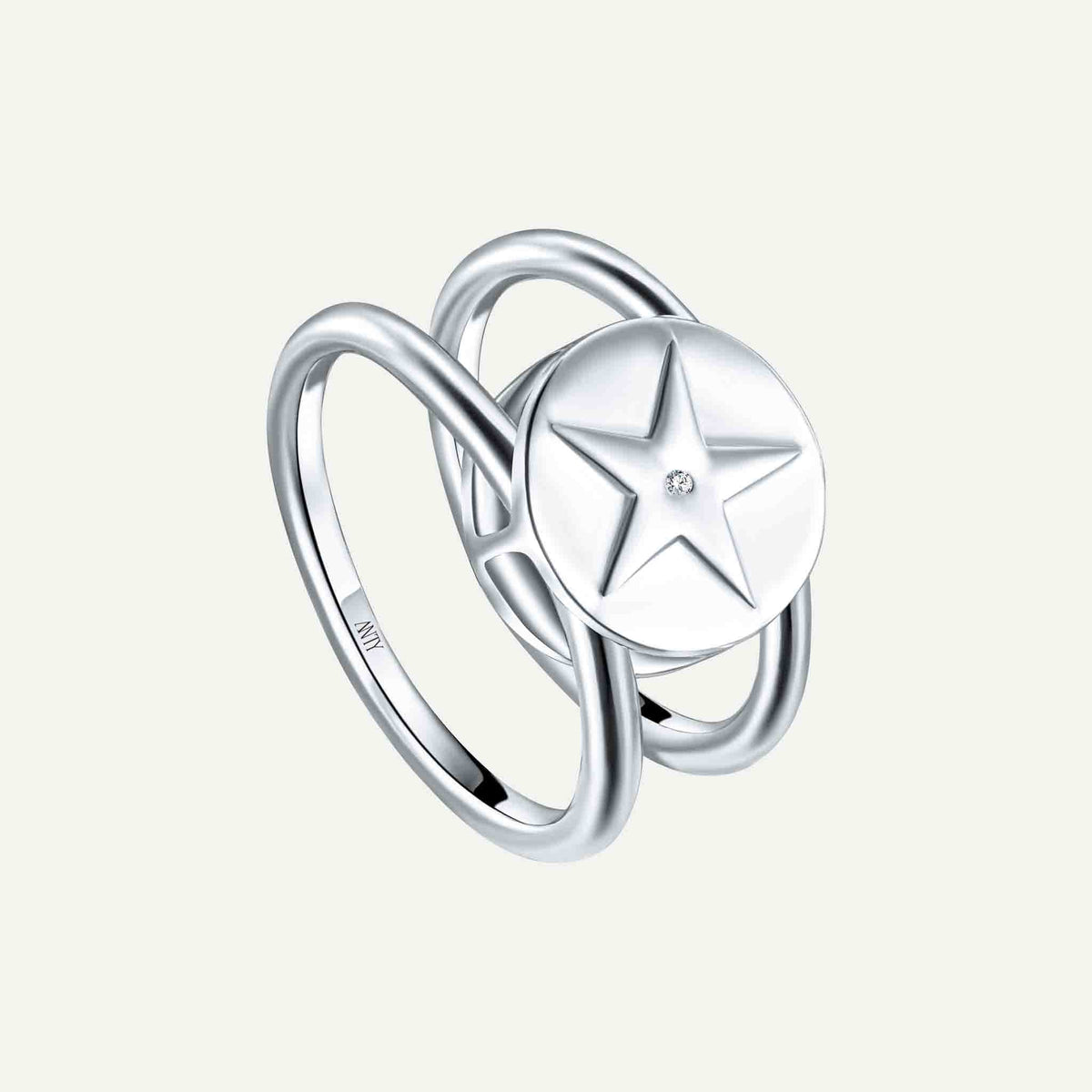 ANTY - Silver Aura Reversible Ring with Peridot &amp; Diamond, buy at DOORS NYC