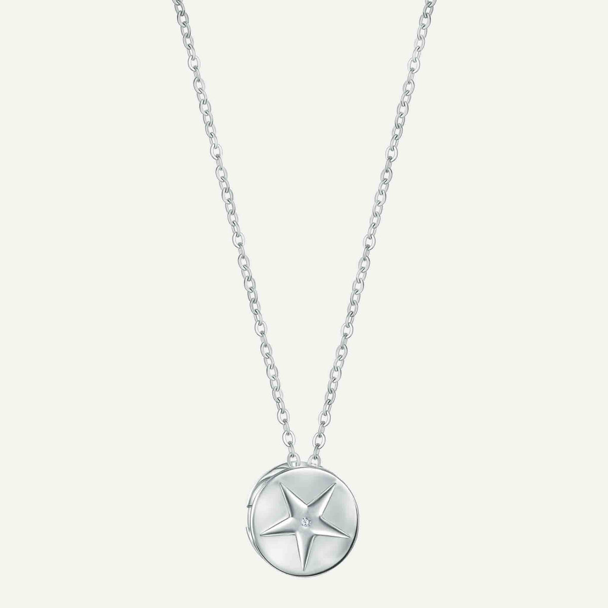 ANTY - Silver Aura Pendant Necklace with Peridot &amp; Diamond, buy at DOORS NYC