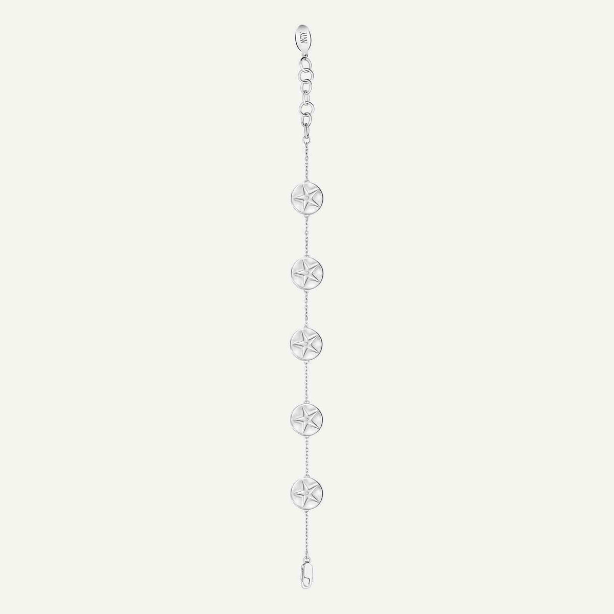 ANTY - Silver Aura Bracelet with Diamond &amp; Green Peridot, buy at DOORS NYC