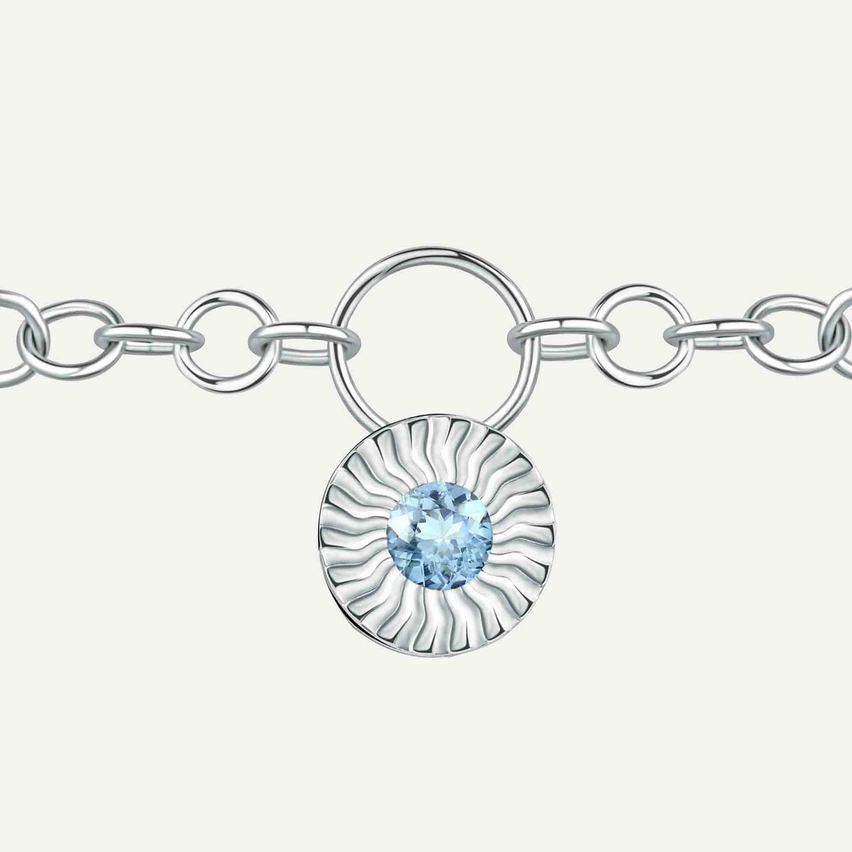 ANTY - Silver Aura Drop Bracelet with Blue Topaz, buy at DOORS NYC