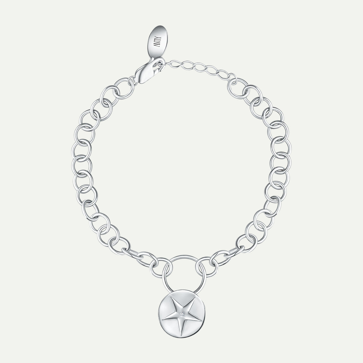 ANTY - Silver Aura Drop Bracelet with Blue Topaz, buy at DOORS NYC
