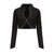 Wei Open Front Cropped Jacket Black | PR Sample