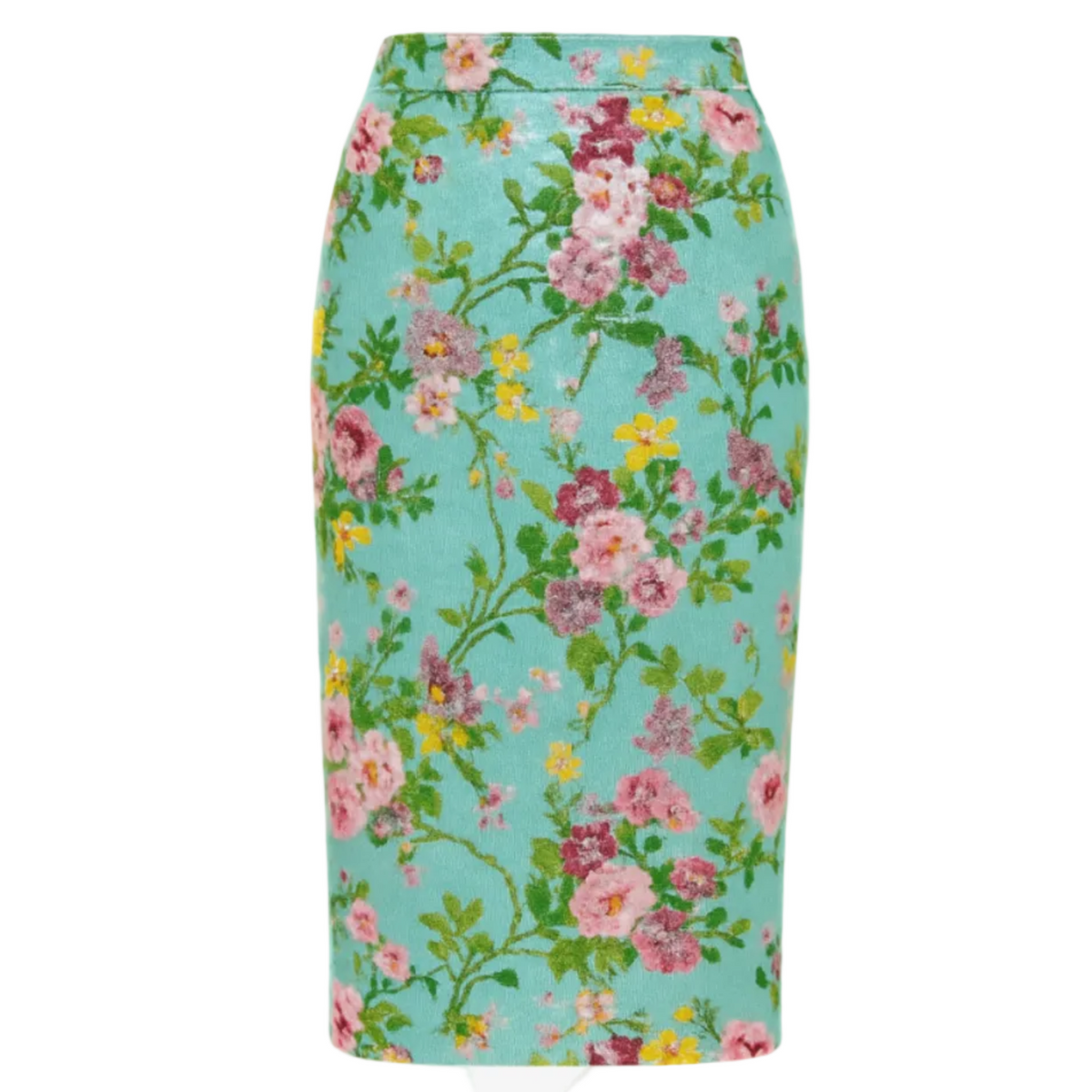 Floral Jacquard Pencil Skirt | PR Sample