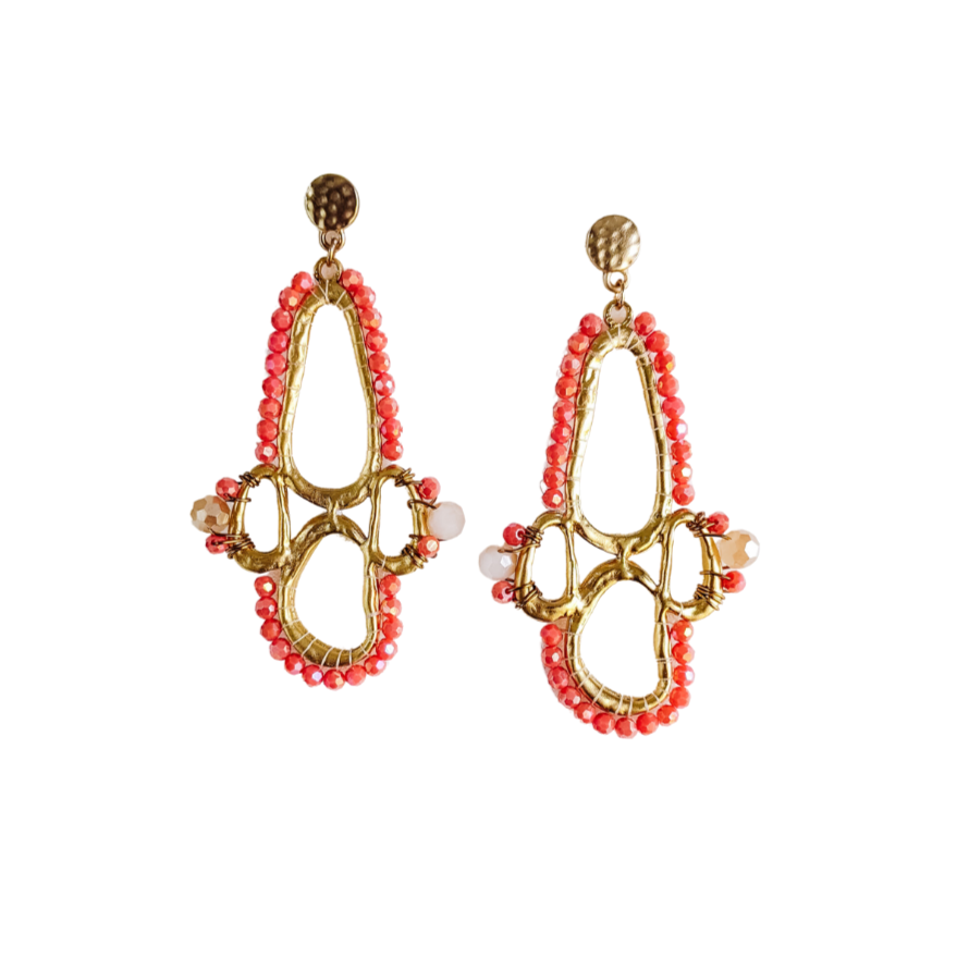 JACX CARTER DESIGNS - Coral Splash Earrings | PR Sample at DOORS NYC