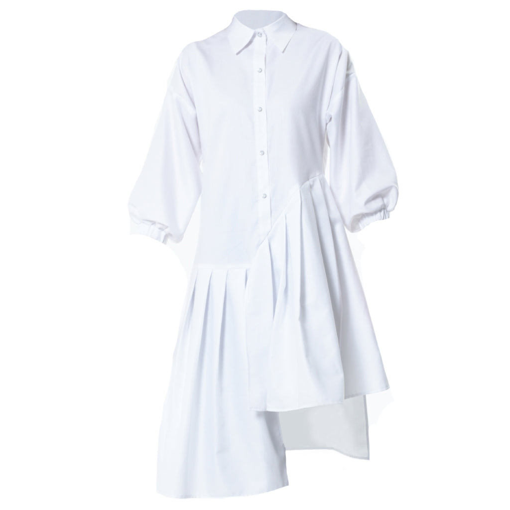 METAMORPHOZA - Cotton Tunic Shirt | White, buy at DOORS NYC