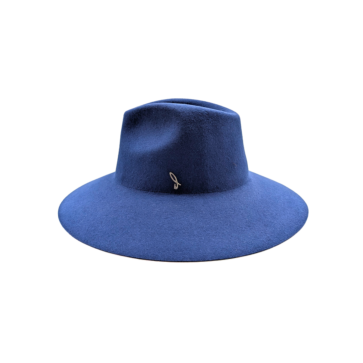 Electric Blue Wide Brim Drop Hat