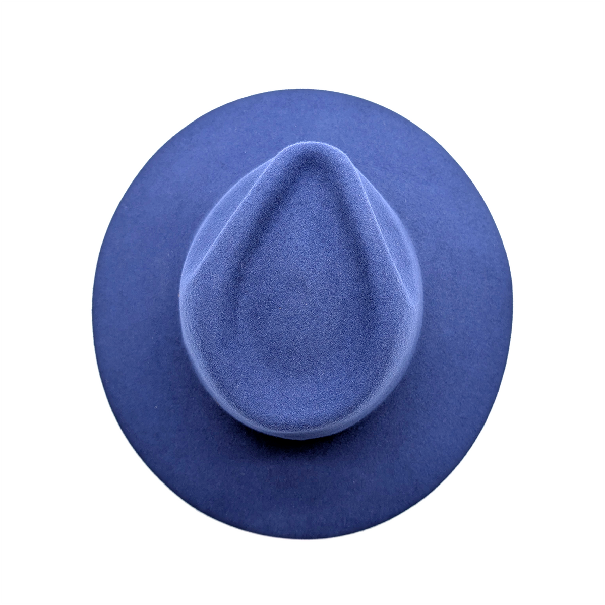 Electric Blue Wide Brim Drop Hat