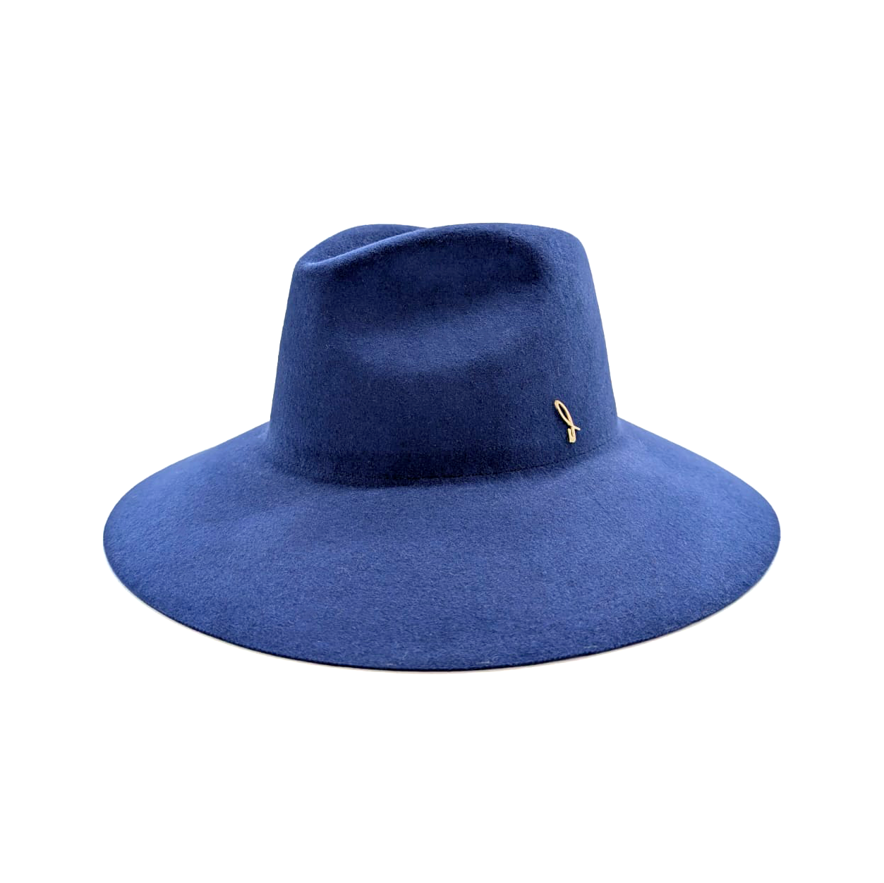 Electric Blue Wide Brim Drop Hat