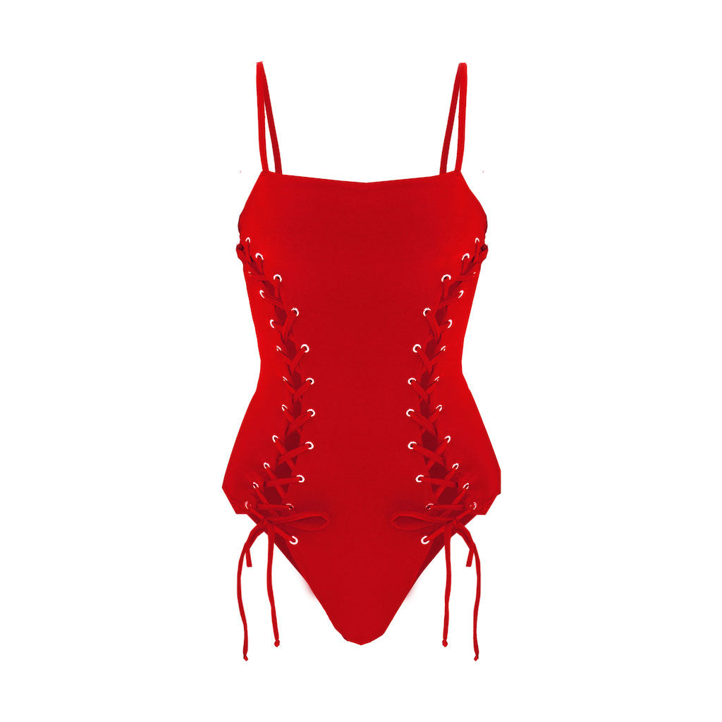 SELIA RICHWOOD - Ada Swimsuit | Red , buy at DOORS NYC