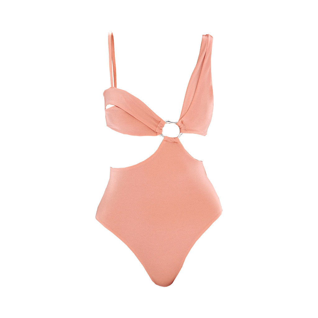 SELIA RICHWOOD - Mae Swimsuit | Peach , buy at DOORS NYC