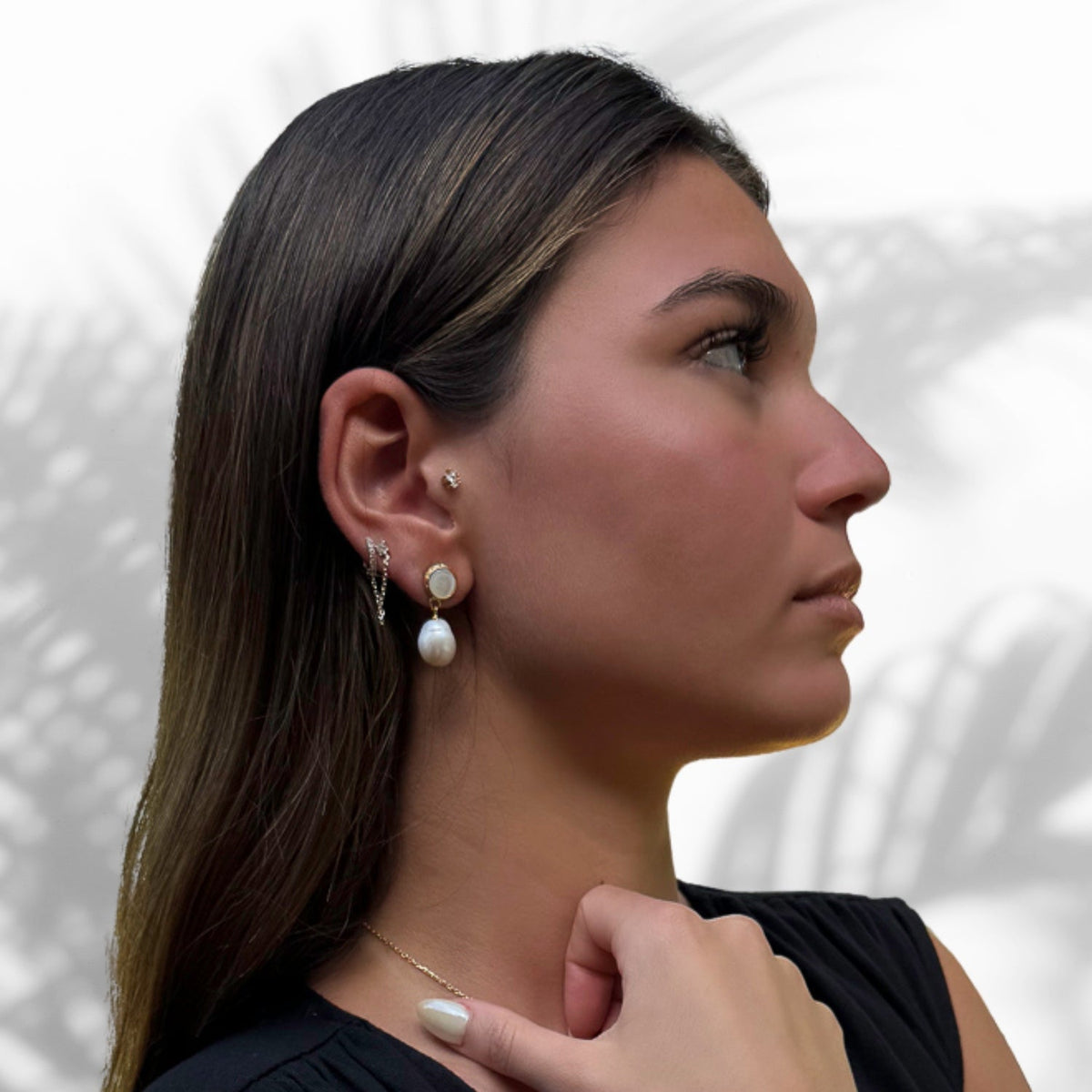 Gold Plated Pearl Earrings for Everyday Wear