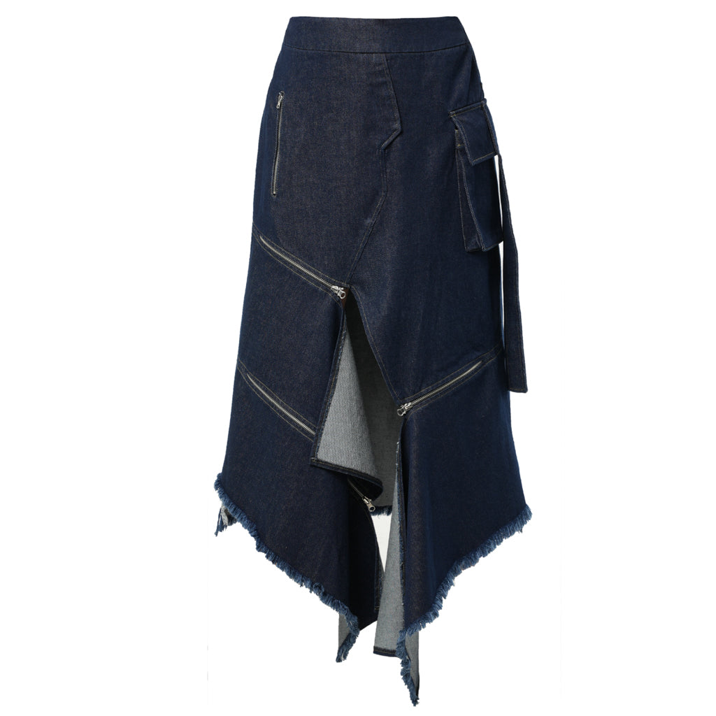 METAMORPHOZA -  Denim Zipper Skirt, buy at DOORS NYC