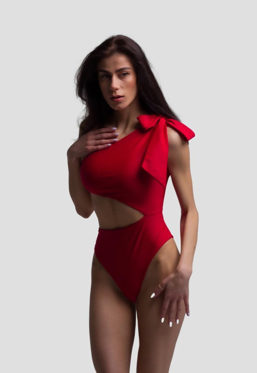 PALM SWM - Dominica Swimsuit | Red, buy at DOORS NYC