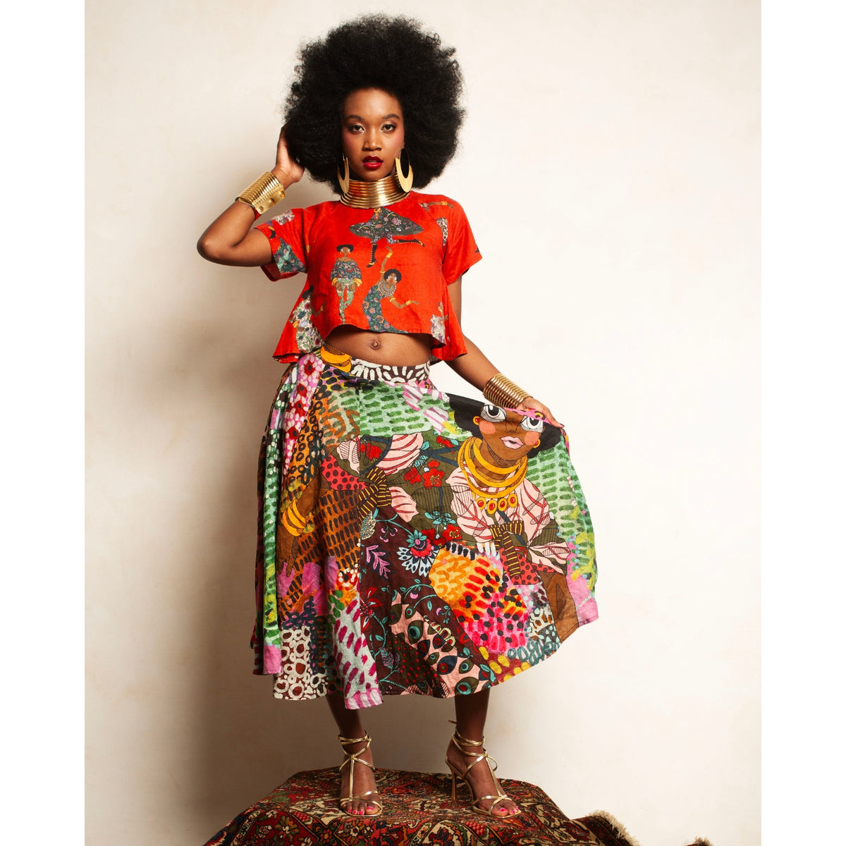 A-Line Flare Skirt with Pockets