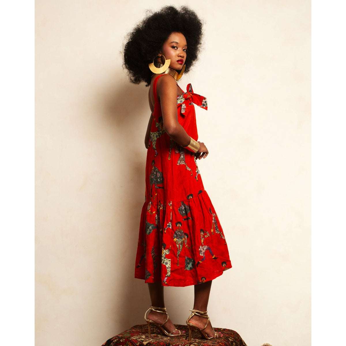 Statement Bow Midi Dress