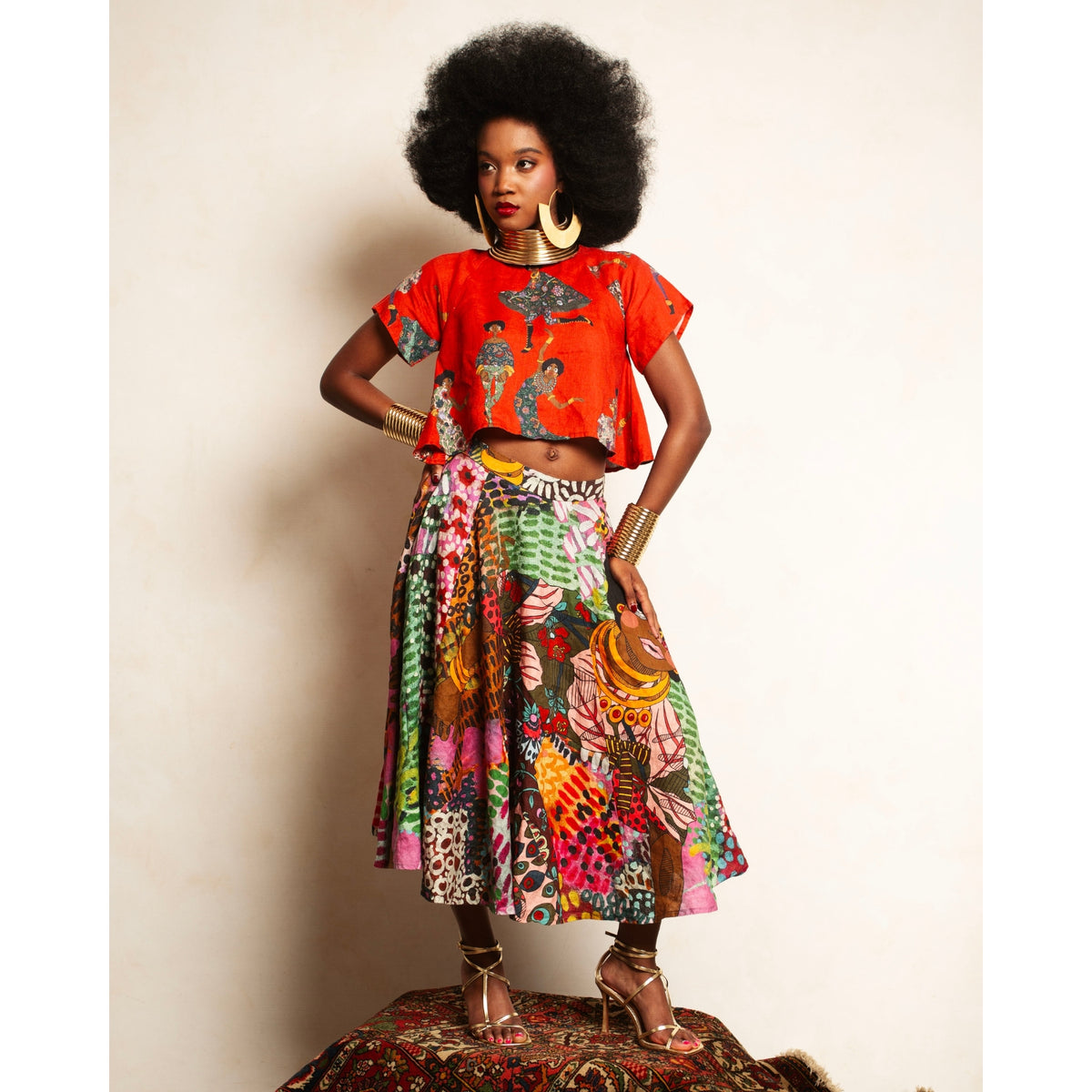 A-Line Flare Skirt with Pockets