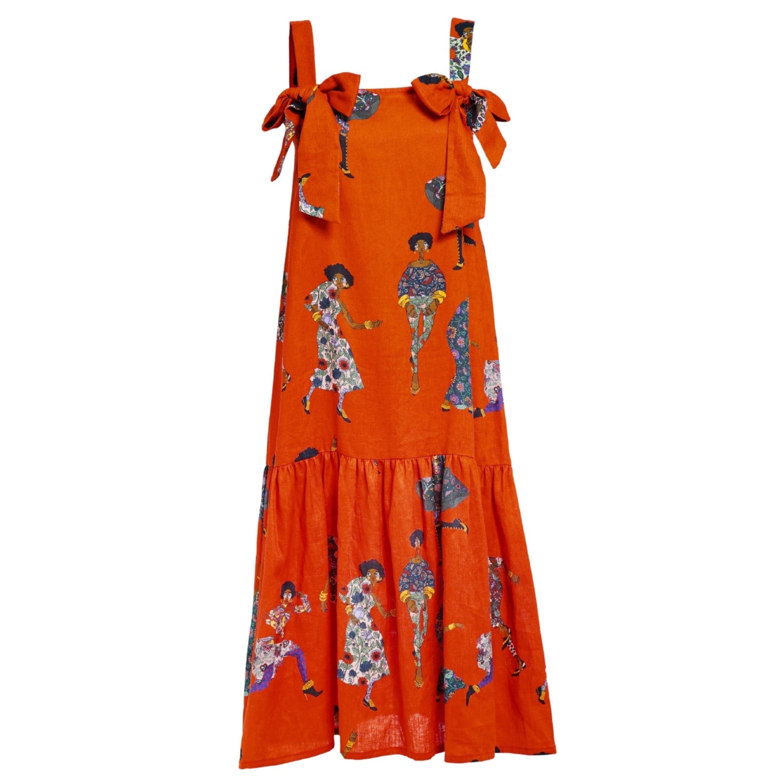 Statement Bow Midi Dress
