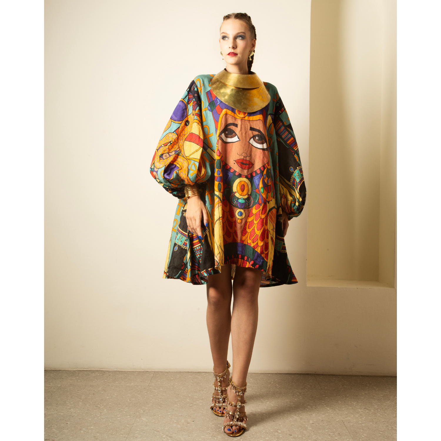 A.NTY STORY - A-Line Balloon Sleeve Dress