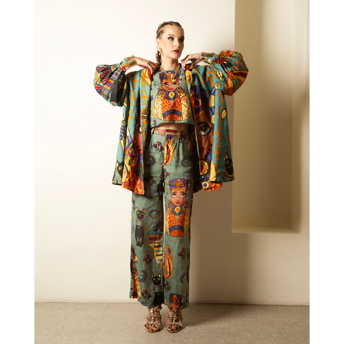 Silk Lined Open Front Jacket