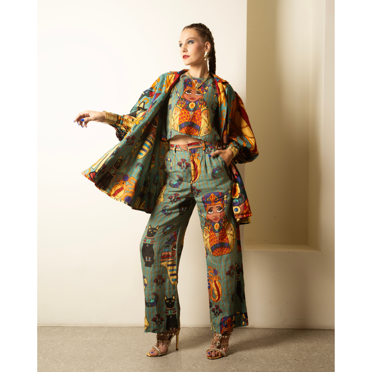 Silk Lined Open Front Jacket